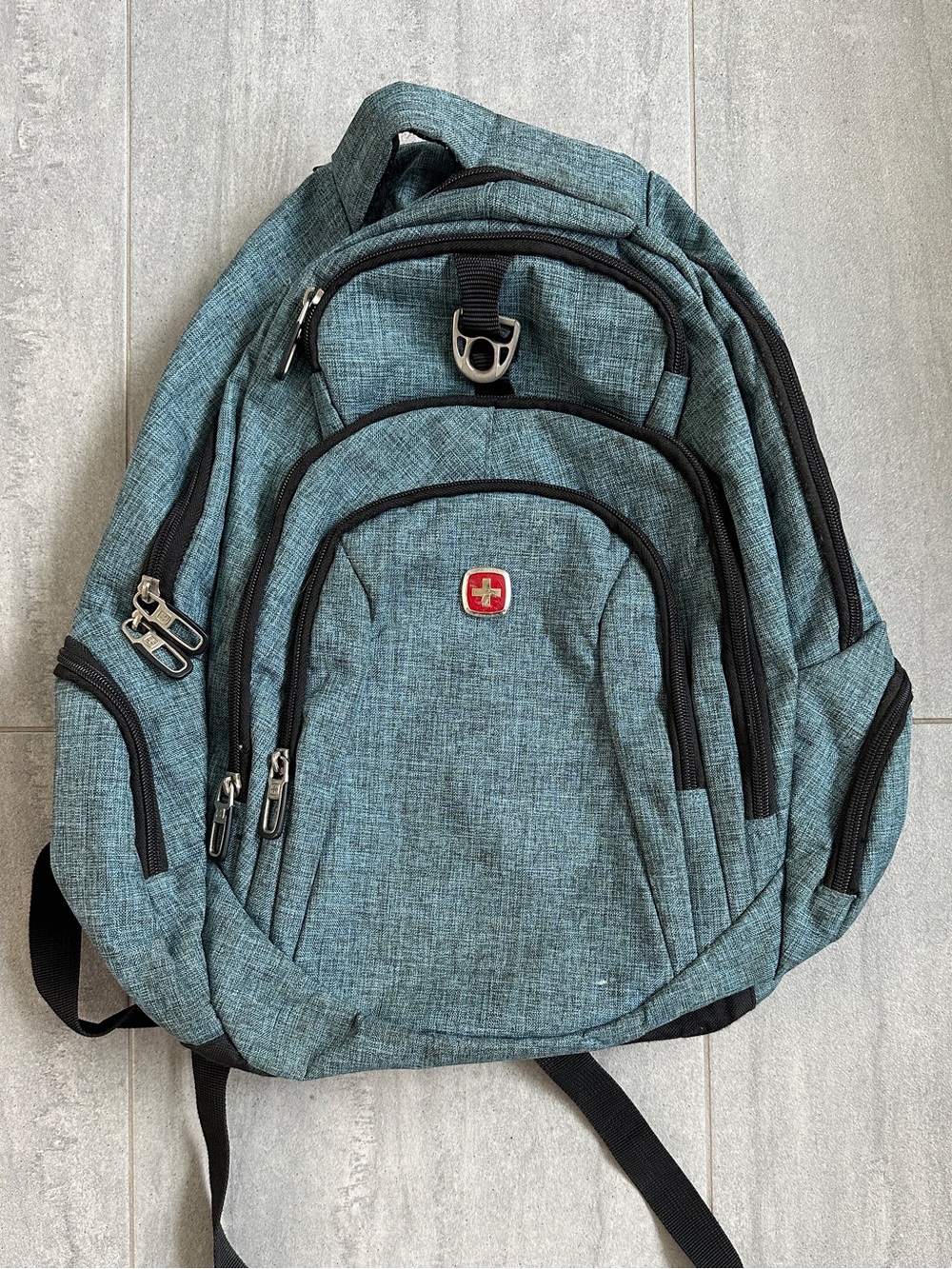 SwissGear Teal Multi-Compartment Backpack - Picture 2 of 4